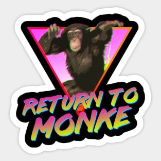 Reject Humanity, Return to Monke Aesthetic Sticker